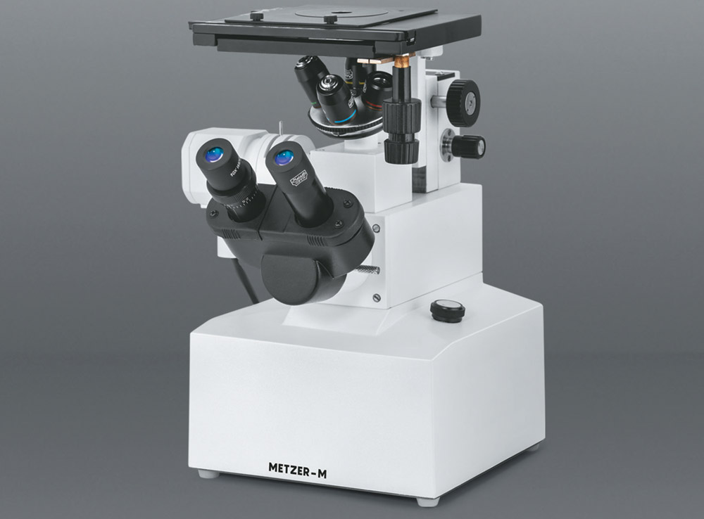 INVERTED BINOCULAR METALLURGICAL MICROSCOPE MODEL METZ - 796